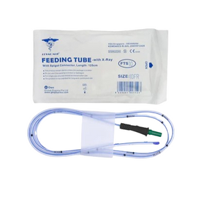 Cosmomed Feeding Tube w/Spigot Connector, Size: 12,Sterile - 1 piece