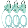 Cosmomed Oxygen Elongated Mask, 7ft, Adult, Sterile - 3 pieces