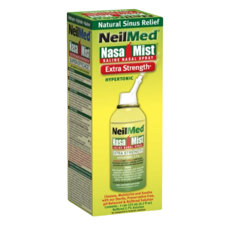 Neilmed Nasa Mist Saline Spray - Hypertonic 125ml - Nasamist x 2 - Twin Pack