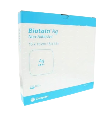 COLOPLAST BIATAIN NON ADHESIVE DRESSING 15 X 15 CM 5'S