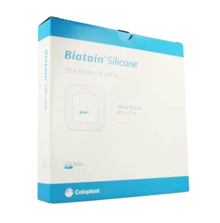 COLOPLAST BIATAIN SILICONE 15 CM X 15 CM 5'S