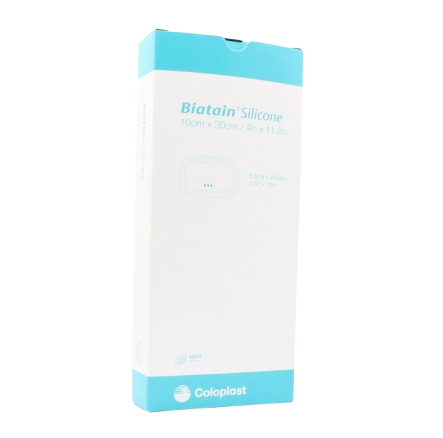 COLOPLAST BIATAIN SILICONE 10 CM X 30 CM 5'S