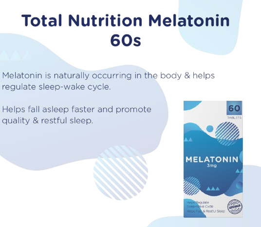 Total Nutrition Melatonin 3mg 60s