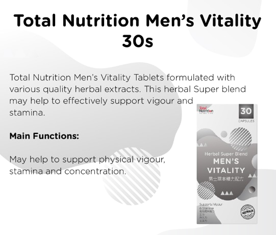 Total Nutrition Mens Vitality 30s