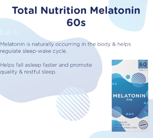 Total Nutrition Melatonin 3mg 60s