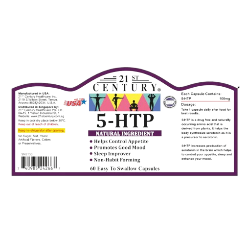 21st Century 5 HTP 60s - Anti-Stress Control x 2 - Twin Pack