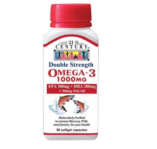 21st Century Double Strength Omega 3 90s x 2 - Twin Pack