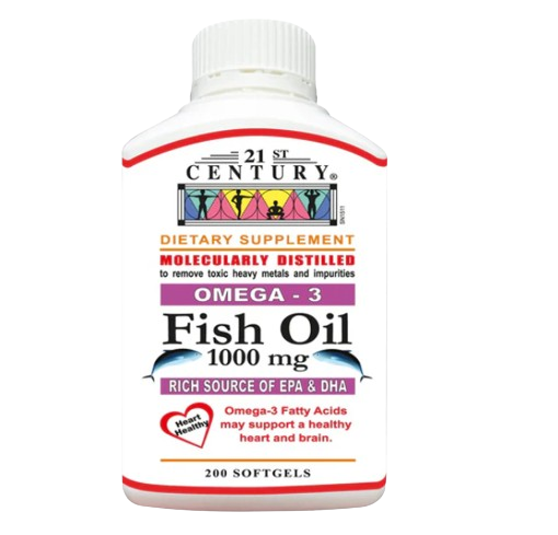 21st Century Fish Oil 1000mg 200s x 2 - Twin Pack