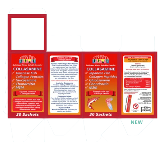 21st Century Collasamine 30 sachets x 2 - Twin pack