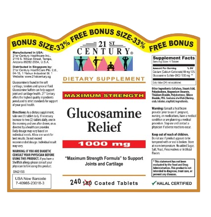 21st Century Glucosamine Relief 240s x 2 - Twin pack