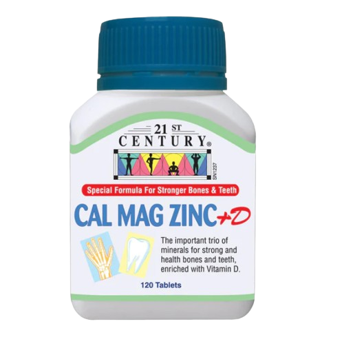 21st Century Cal Mag Zinc + D 120 Tablets x 3 - Triple pack