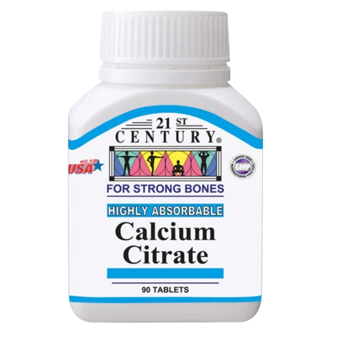 21st Century Calcium Citrate 90 Tablets x 3 - Triple pack