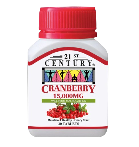 21st Century Cranberry Tab 15000mg 30 Tablets x 3 - Triple pack - Woods ...