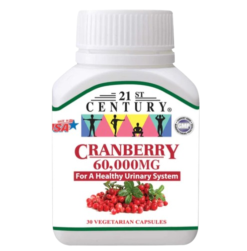 21st Century Cranberry 60000mg 30 Tablets x 2 - Twin pack