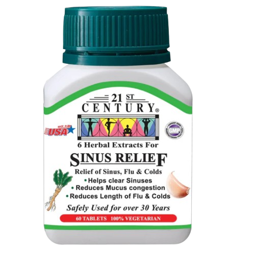 21st Century Sinus Relief 60 Capsules x 3 - Triple pack