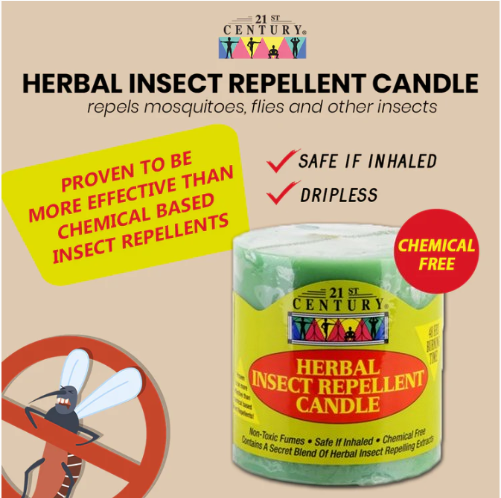 21st Century Herbal Insect Repellent Candle 300g - Bundle of 5