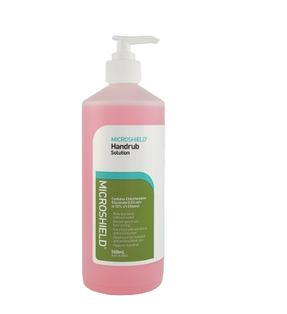 Pink Microshield SCHULKE MICROSHIELD HANDRUB ( PINK ) 500ML - Woods Pharmacy