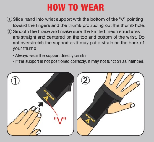 VANTELIN SUPPORT WRIST M