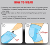 VANTELIN COOL FIT KNEE SUPORT BLUE M