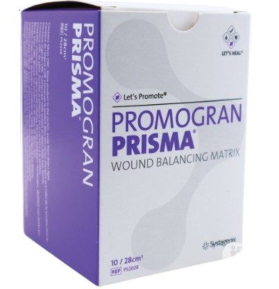Promogran Prisma Wound Balancing Matrix 28cm2.Box of 10’s