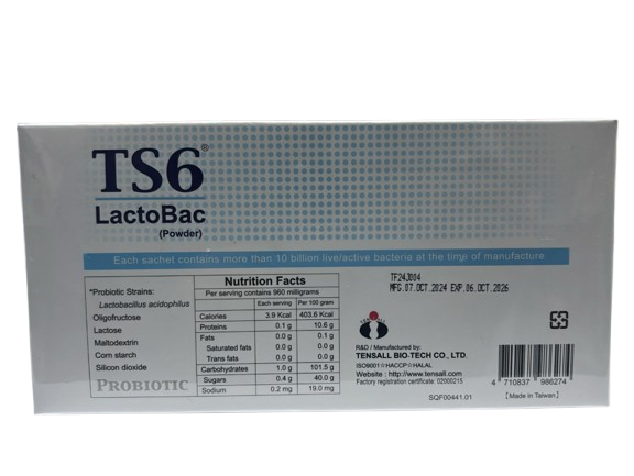TS6 Lactobac Powder Sachets 100s - 10 Billion Live probiotic strains