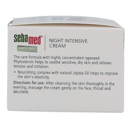 SEBAMED ANTI-DRY NIGHT INTNSV, CREAM 50ML