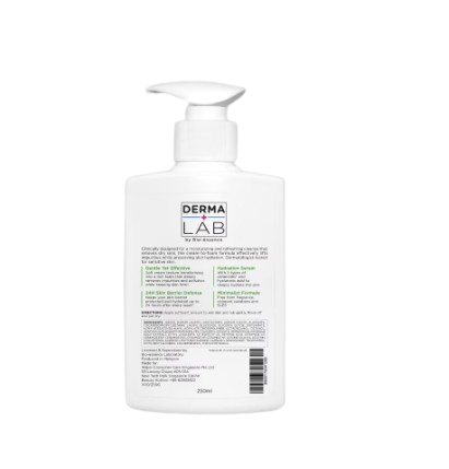 derma lab moisture restore cream to foam cleanser 250g