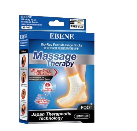 Ebene Bio Ray WOMEN SOCK With TOURMALINE BEIGE - Free Size