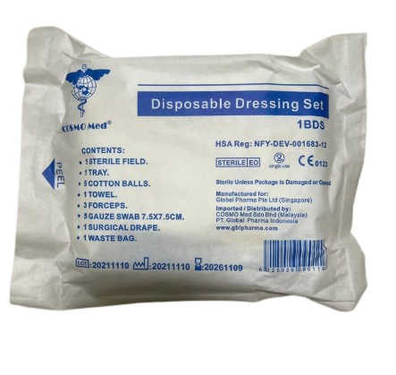 Bundle of 10 set- Cosmo Med Disposable Basic Dressing Set - Woods Pharmacy