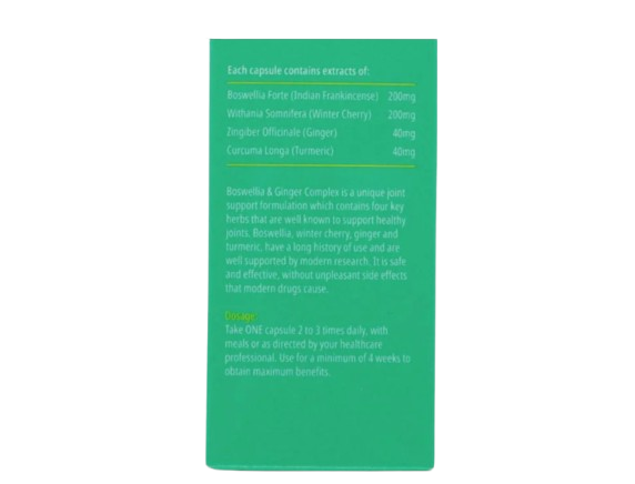 Ultravite Boswellia & Ginger Complex 60 capsules