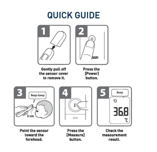 OMRON MC F300 Forehead Thermometer