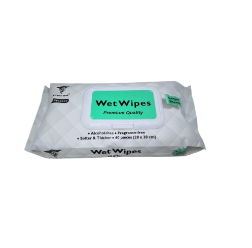 Cosmomed Premium Wet Wipes, w/Cap, 20x30cm,40 pieces per pack - 20 PACKS