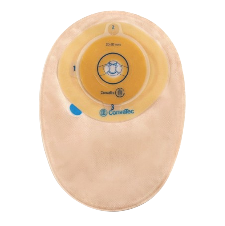 CONVATEC OSTOMY - Esteem Plus 1-pc Moldable Closed End Pouch with filter, Tan 30 - 40mm 30s