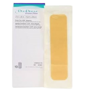 DuoDERM Extra Thin 5 x 20cm (2" x 8") - 10s - Hydrocolloid Dressing