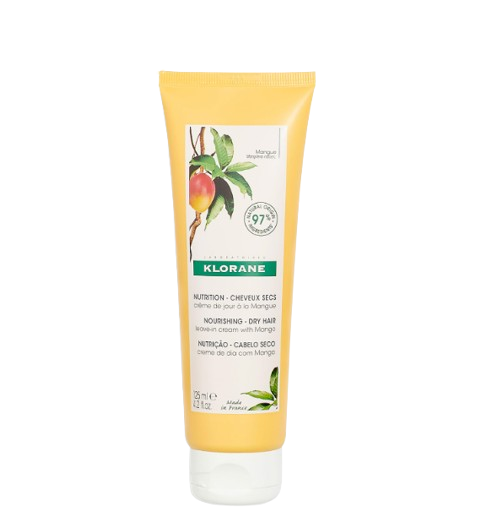 klorane Nourshing - Dry Hair Leave-in Cream with Mango 125ml