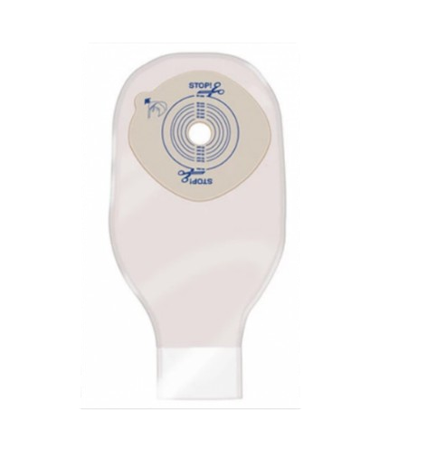 CONVATEC OSTOMY - Esteem synergy Drainable Pouch with Filter Invisiclose Transparent Standard 48mm 10s