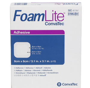 ConvaTec Foam Lite Adhesive 8 X 8 cm - 10s - Foam Lite Dressing