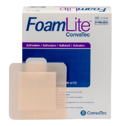 ConvaTec Foam Lite Adhesive 15 X 15 cm - 10s - Foam Lite Dressing ...