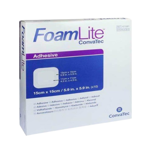 ConvaTec Foam Lite Adhesive 15 X 15 cm - 10s - Foam Lite Dressing