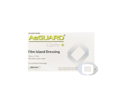 AsGUARD Clear Sterile 10 x 12cm - 25's
