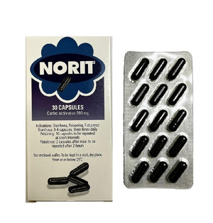 Norit 200mg Activated Charcoal Capsules (30s)