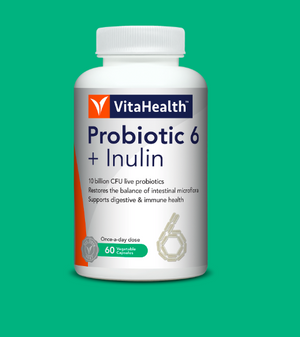 VitaHealth Probiotic-6 + Inulin(60x2 Capsules)