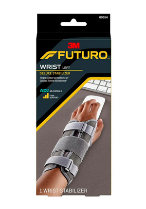 FUTURO DELUXE WRIST STABILIZER, Left Hand, ADJUSTABLE