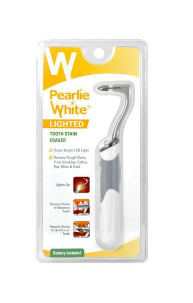 Pearlie white Toothstain Eraser with Super Bright Light 1 lighted handle