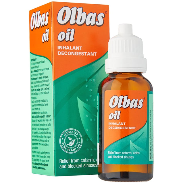 Bundle of 2 X Lanes Olbas Oil 28ml 