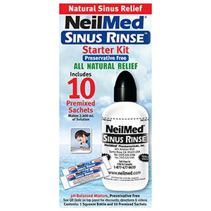 Neilmed Sinus Rinse Starter Kit with 10 Sachets