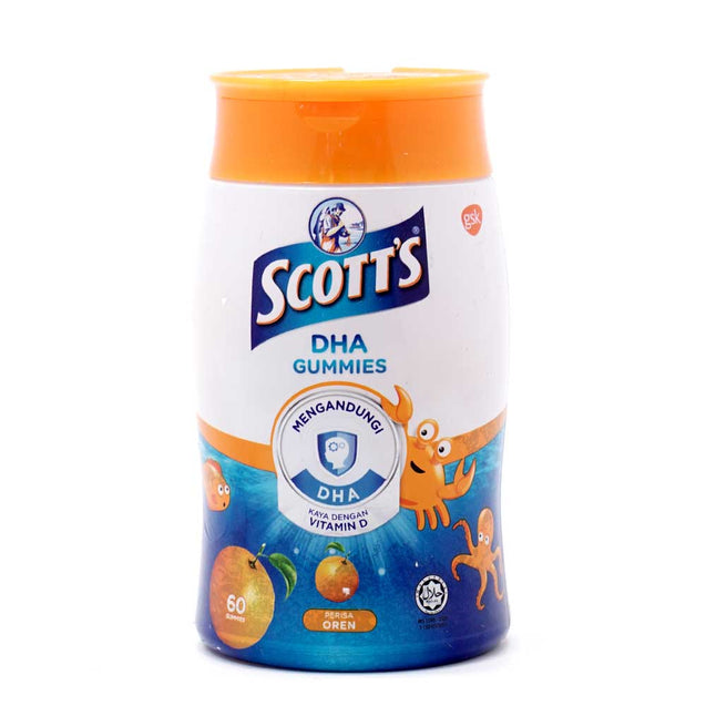 Scotts DHA chewable Gummy orange 60s