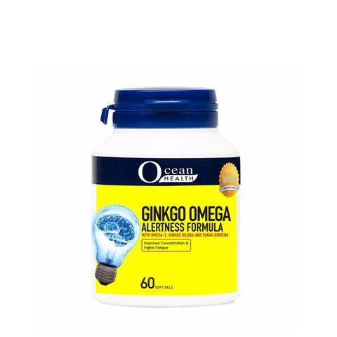 Ocean Health Ginkgo Omega Alertness Formula Supplement  60s