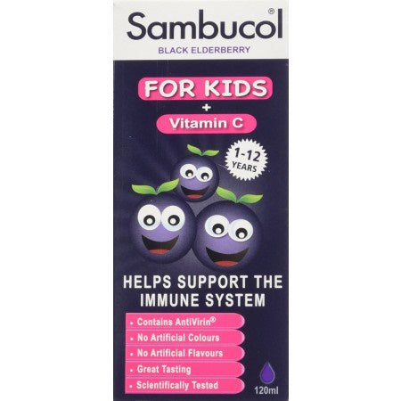 Sambucol Kids Formula Vitamin C 120ml (1-12y UK version)