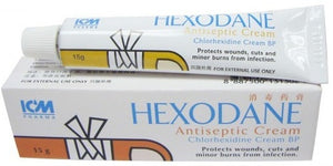 Bundle of 3 X ICM Pharma Hexodane Antiseptic Cream 15g